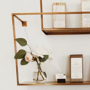 Vintage Gold Shelves